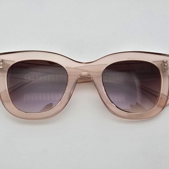 Thierry Lasry Gambly 1705 Crystal Peach Frame Brown Lens Cat Eye Sunglasses 49mm - Picture 10 of 12